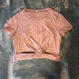 Crop work out shirt